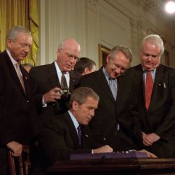 President George W. Bush Signs Patriot Act