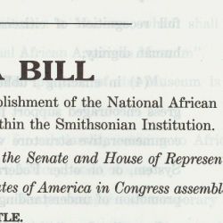 S. 277, a Bill to Authorize the Establishment of the National African American Museum within the Smithsonian Institution