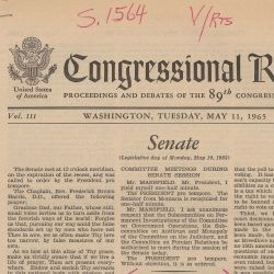 Congressional Record Showing Debate of the Voting Rights Act of 1965