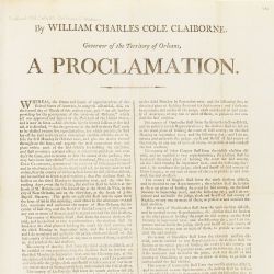 Proclamation by William Charles Cole Claiborne, Governor of the Territory of Orleans about Territorial Elections in Louisiana