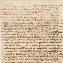 Letter from James Monroe to Thomas Jefferson