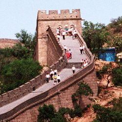 Scenic photo of the Great Wall of China