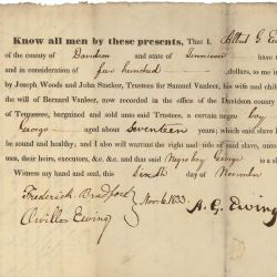 Bill of Sale for an Enslaved Person Named George