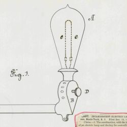 Patent Drawing for T. A. Edison