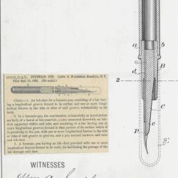 Patent Drawing for L. E. Waterman