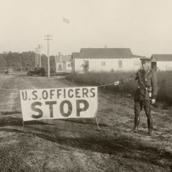 Photograph of Border Patrol Agents Blocking a Road in Gainesville, Florida