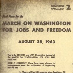 Final Plans for the March on Washington for Jobs and Freedom