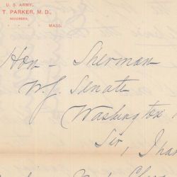 Letter from William T. Parker, M.D. Regarding the Red Cross