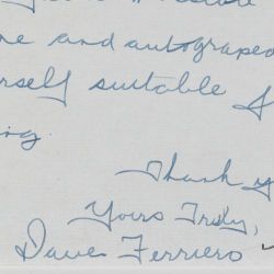 Letter from David Ferriero to President Eisenhower