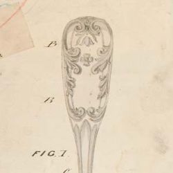 Drawing of Design for Silver Forks