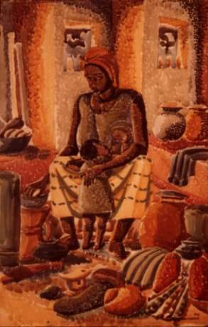 "An Akan Mother and Child"