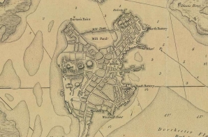 Map of Boston in 1775