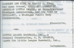 Court Transcript in King v. Little League Baseball, Inc.