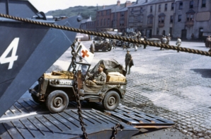 Jeeps Being Prepared for the Normandy Invasion