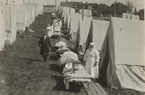Emergency Hospital at Brookline, Massachusetts for Influenza Patients 