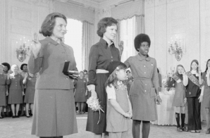 Rosalynn Carter with Representatives from the Girl Scouts of America