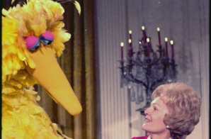 First Lady Pat Nixon and Big Bird 