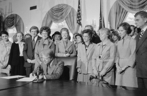 Jimmy Carter Signing Extension of Equal Rights Amendment (ERA)