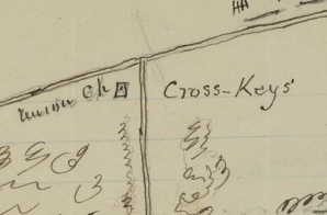Sketch of the Cross Keys Battlefield