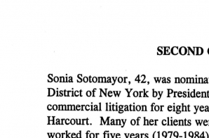 Sonia Sotomayor Biography and Selected Opinions