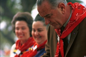President Johnson at a Barbecue for the Latin American Ambassadors