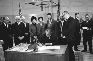 President Johnson Signing the Higher Education Act