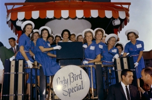 Lady Bird Johnson and Hostesses Aboard the Lady Bird Special