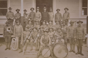 Band and Officers of the 2nd Infantry, Cuba