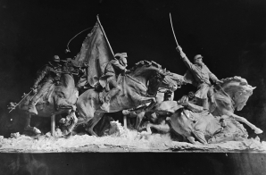 Lantern Slide of Model of Ulysses S. Grant Memorial, Cavalry Group