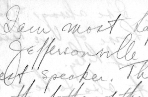 Handwritten Draft Speech of Senator Harry S. Truman Delivered at Jeffersonville, Indiana