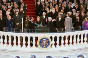 Richard Nixon Taking the Oath of Office during his Second Inauguration
