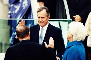 George H. W. Bush Takes the Oath of Office