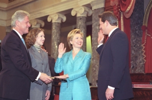 Vice President Al Gore Administering the Oath to Senator Hillary Rodham Clinton