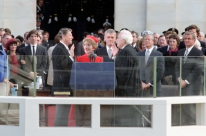 President Ronald Reagan Being Sworn In