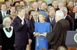 President Ronald Reagan Being Sworn in for a Second Term