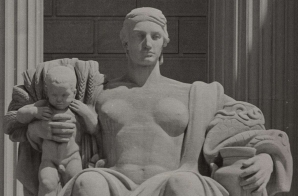 Female Statue, Heritage, Located near the Constitution Avenue Entrance to the National Archives Building
