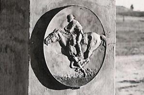 Pony Express Monument at Register Cliff, Wyoming