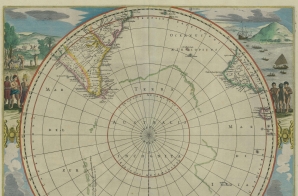 Illustrated Map of Antarctic Region