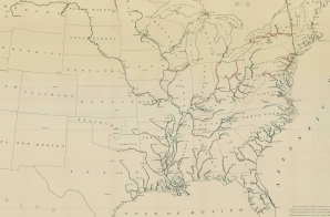 United States Showing Navigable Streams and Canals