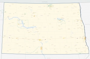 113th Congress of the United States, North Dakota State Map