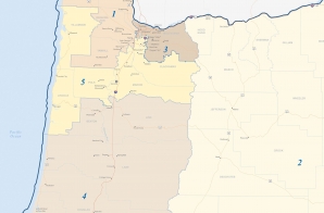 113th Congress of the United States, Oregon State Map