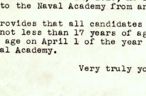 Memo from the Navy Department about Doris Miller