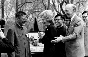 First Lady Pat Nixon Welcoming the Giant Pandas to the National Zoo in Washington, DC