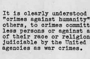 Letter from Herbert Pell to President Franklin Roosevelt About "Crimes Against Humanity"