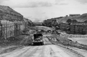 Excavation at Gatun in the Panama Canal Zone