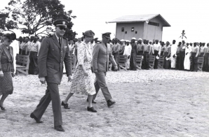 Mrs. Eleanor Roosevelt Visiting Black Troops