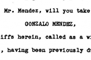 Testimony of Gonzalo Mendez in Mendez v. Westminster
