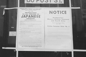 Exclusion Order for Persons of Japanese Ancestry Posted in San Francisco