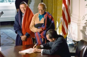President Richard Nixon signing H.R. 471 Blue Lake Bill