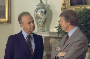Jimmy Carter with Yitzhak Rabin